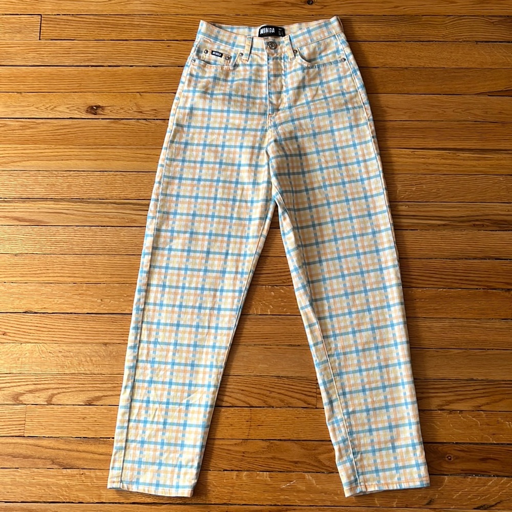 Minga London plaid jeans